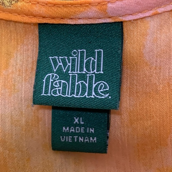 Beautiful peach/orange kimono duster by Wild Fable (Target Brand) size XL - Picture 2 of 2
